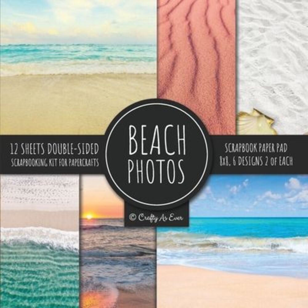 Beach Photos Scrapbook Paper Pad 8x8 Scrapbooking Kit for Papercrafts, Cardmakin